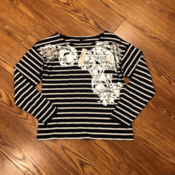 J. Crew Tops - ✨ J. Crew long sleeve silver detail top